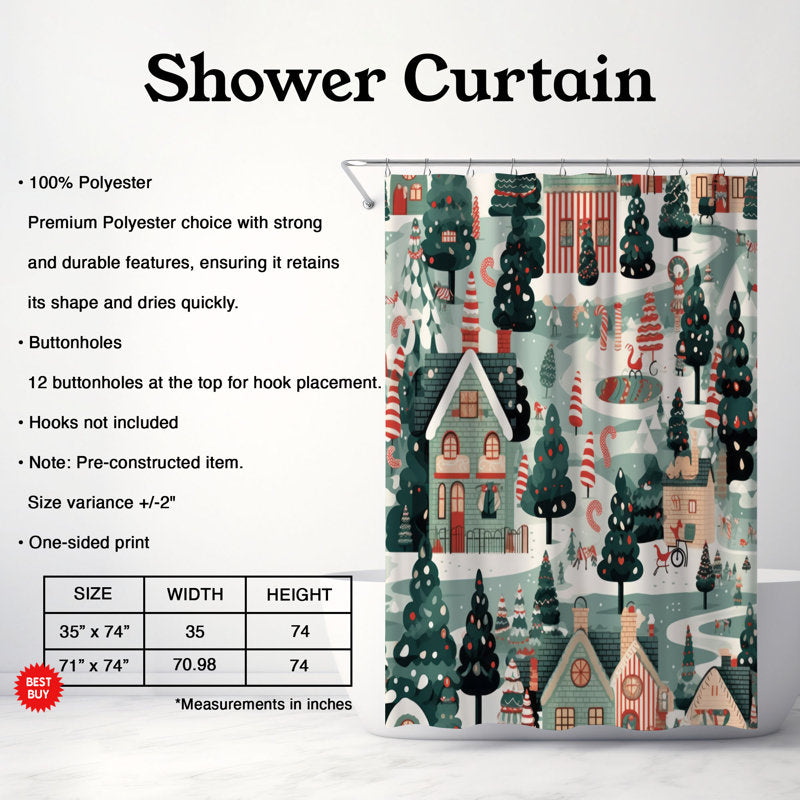 Peppermint Lane - Premium Shower Curtain