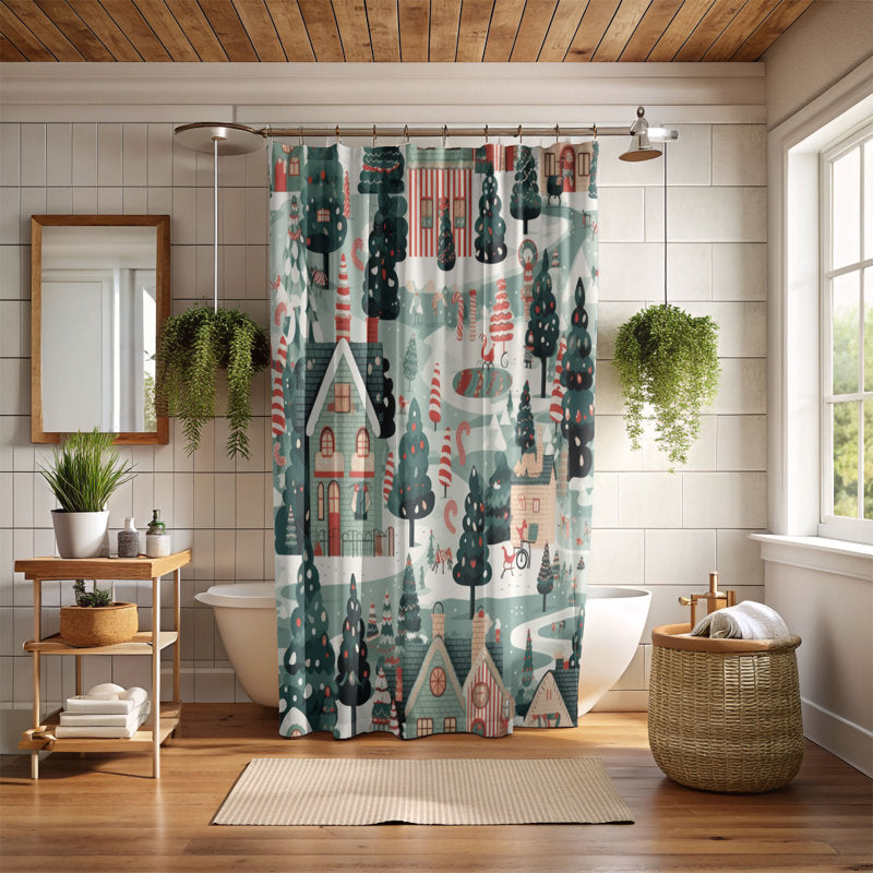 Peppermint Lane - Premium Shower Curtain