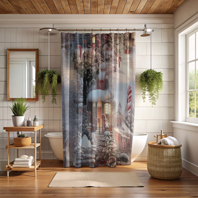 Peppermint Path - Premium Shower Curtain