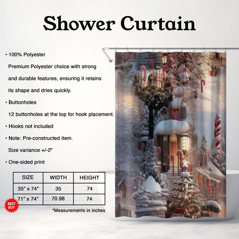 Peppermint Path - Premium Shower Curtain