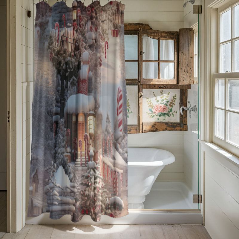 Peppermint Path - Premium Shower Curtain