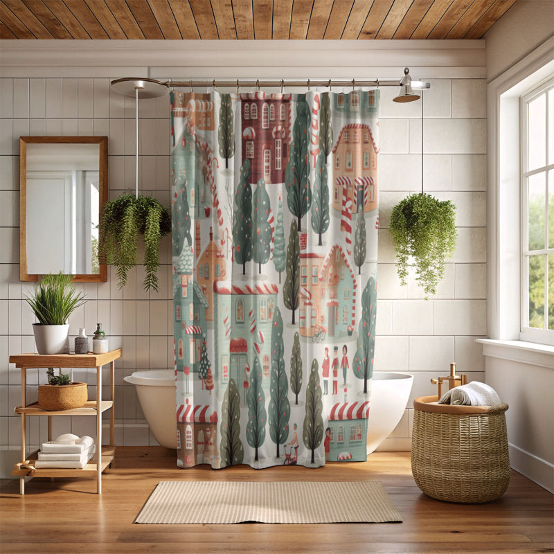 Peppermint Street - Premium Shower Curtain