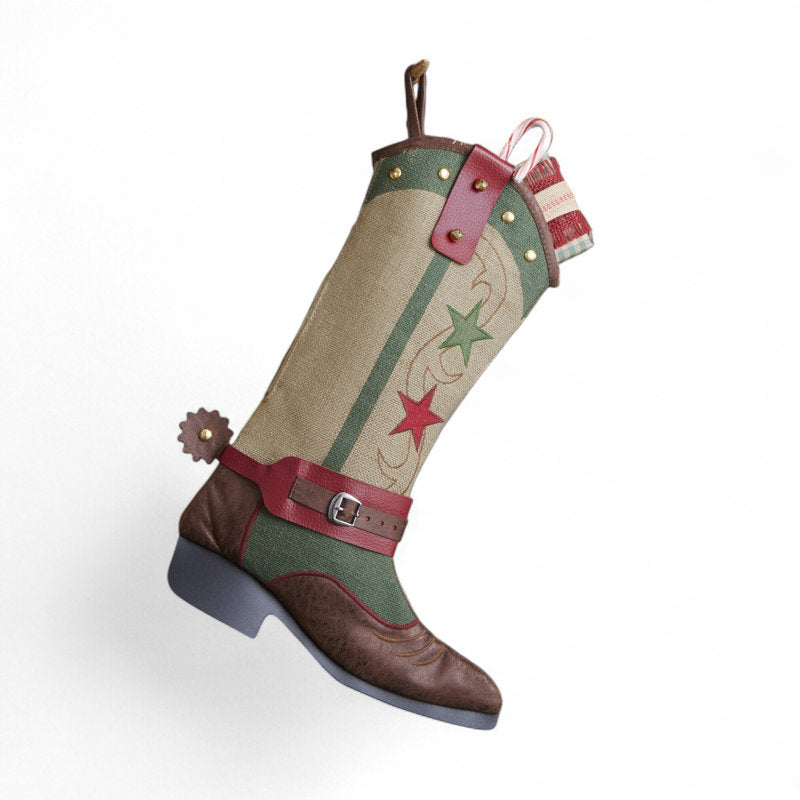 Personalization Mall Cowboy Boot Christmas Stocking