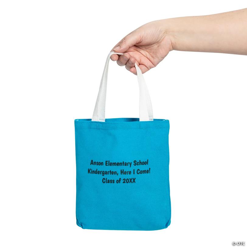 Personalized Bulk 48 Pc. Mini Dr. Seuss™ Oh! The Places You'll Go Canvas Tote Bags