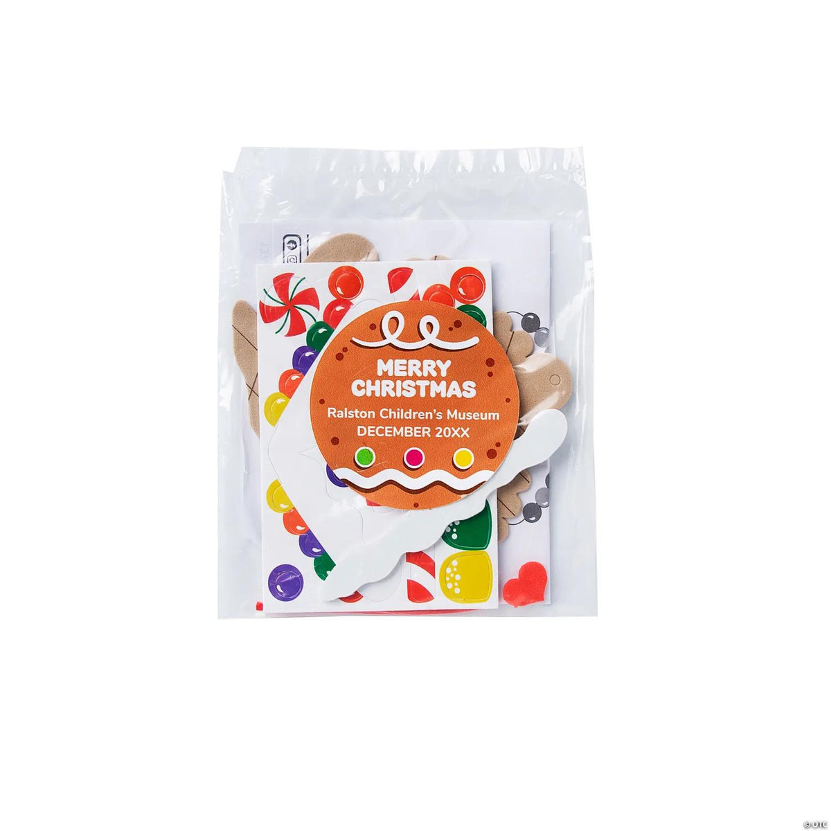 Personalized gingerbread house picture frame ornament craft kit for 12