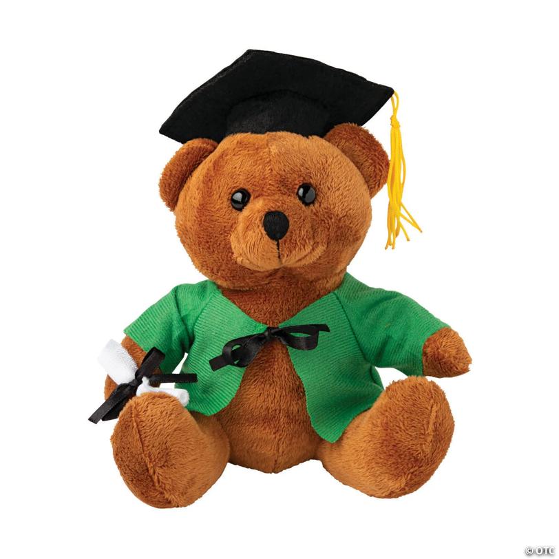 Personalized Graduation Stuffed Bear - Green | USA Decoration®