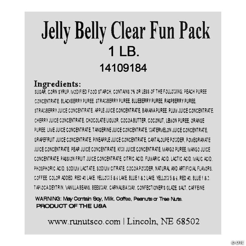 Personalized Patriotic Jelly Belly Clear Fun Packs - 24 Pc.