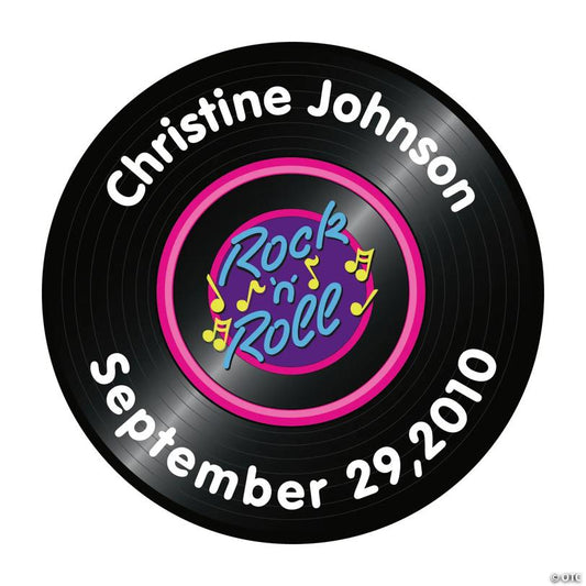 Personalized Rock 'N' Roll Swirl Lollipops - 24 Pc. | USA Decoration®