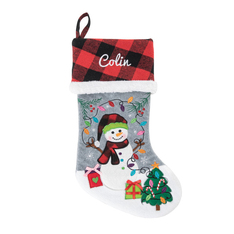 Personalized Snowman Stocking