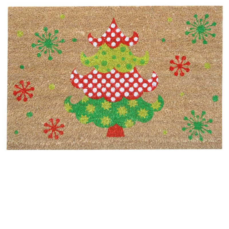 Petersen Non-Slip No Pattern Christmas Doormat