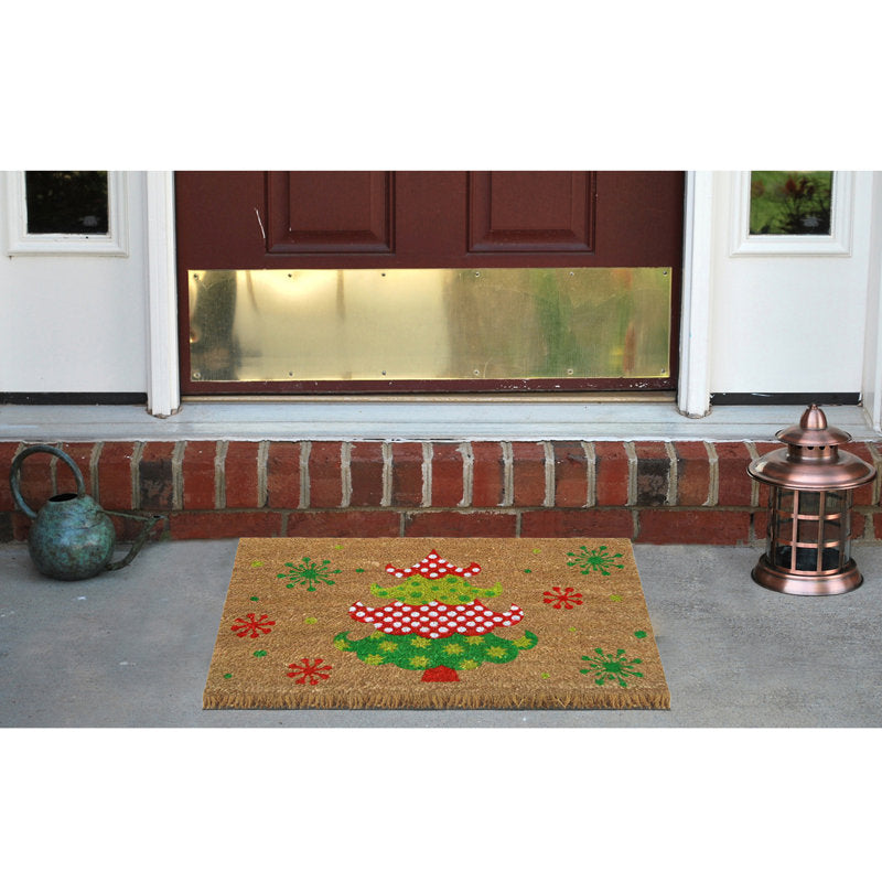 Petersen Non-Slip No Pattern Christmas Doormat