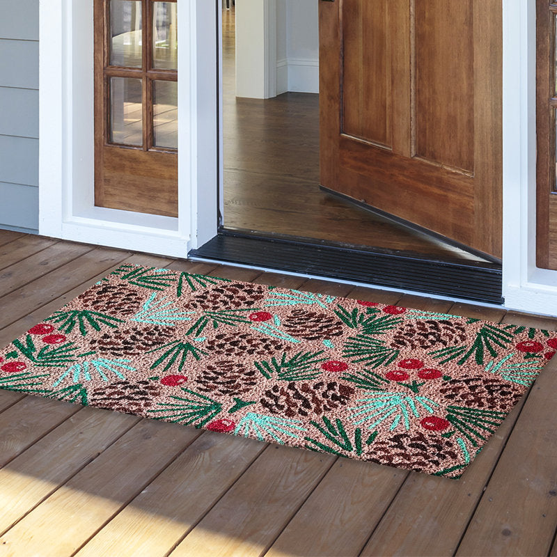 Pine Cones Medium Coir Doormat