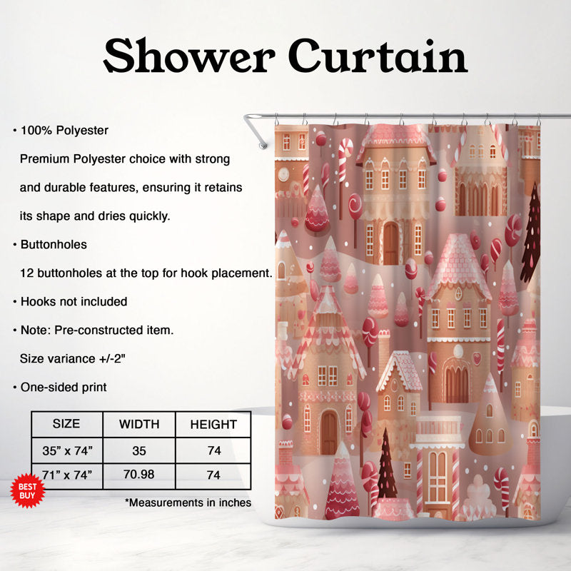 Pink Christmas - Premium Shower Curtain 113
