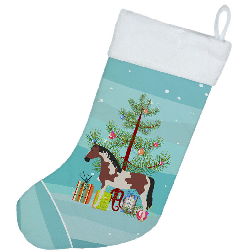 Pinto Horse Christmas Stocking