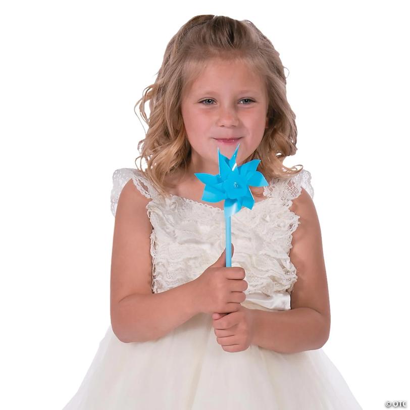Light Blue Pinwheels - 36 Pc.