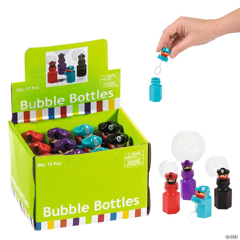 Pirate Character Bubbles - 12 Pc.