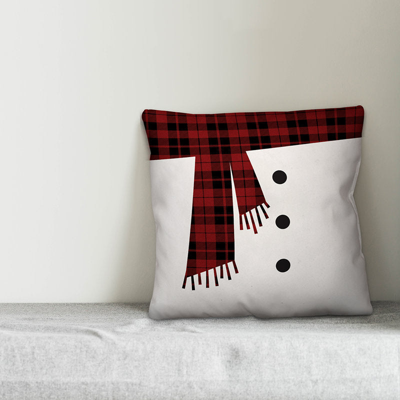 Plaid Reversible Pillow Cover