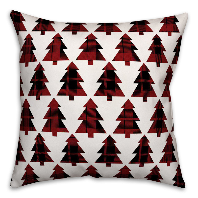 Plaid Reversible Throw Pillow