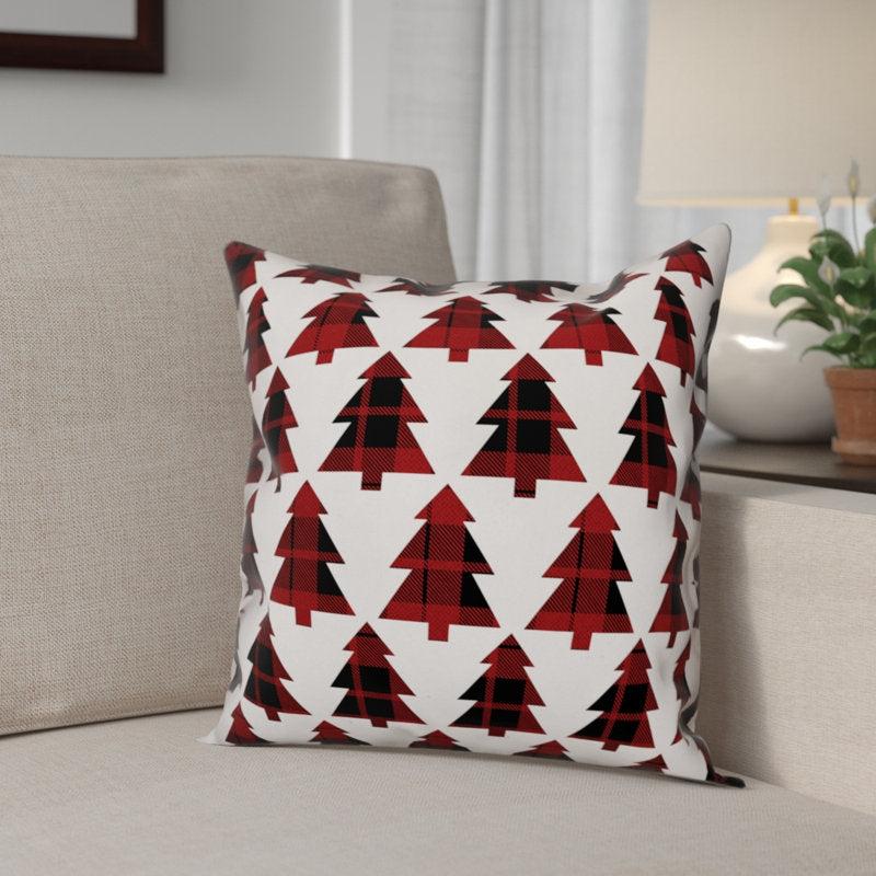 Plaid Reversible Throw Pillow
