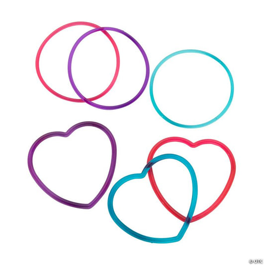 Plastic Bangle Bracelets - 24 Pc.