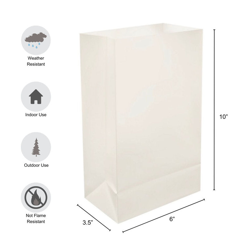 Plastic Luminaria Bag - 12 Count