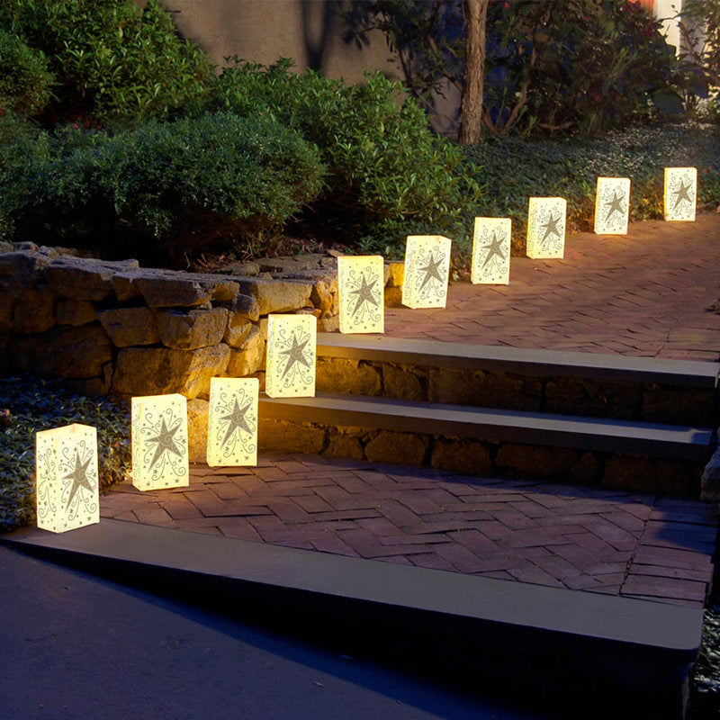 Plastic Luminaria Lanterns - Gold Star