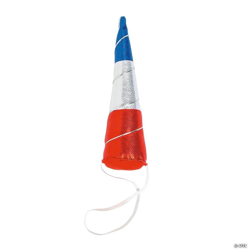 Plush Patriotic Unicorn Horn Headbands - 12 Pc.