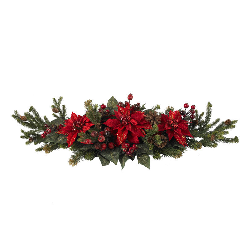 Poinsettia arrangement for holiday decor