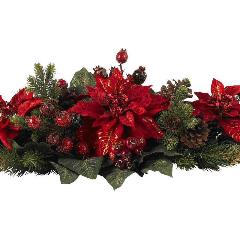 Poinsettia arrangement for holiday decor