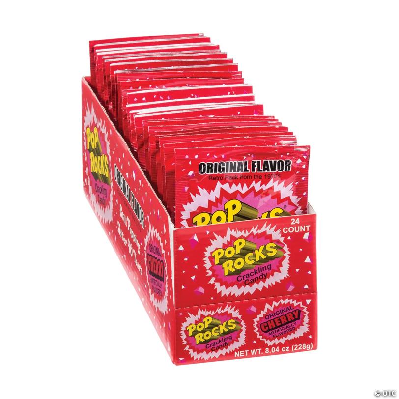 Pop Rocks Cherry Hard Candy - 24 Pc.