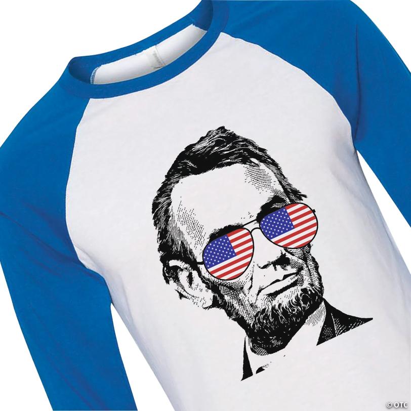 President Lincoln Adults Baseball T-Shirt