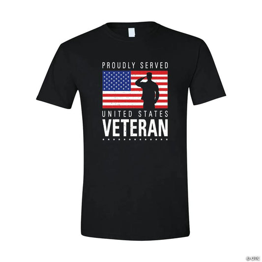 Proudly Served Veteran Adult’s T-Shirt