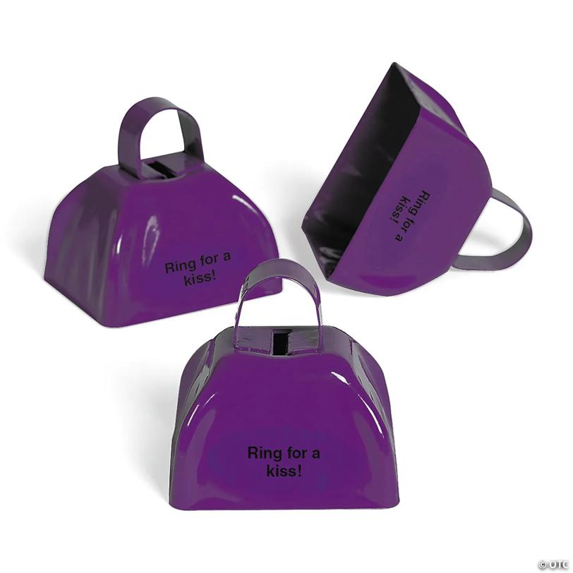 Purple Personalized Cowbells - 12 Pc. | USA Decoration®