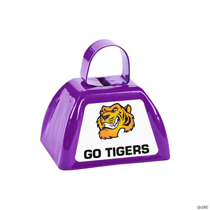 Purple Team Spirit Custom Photo Cowbells - 12 Pc. | USA Decoration®