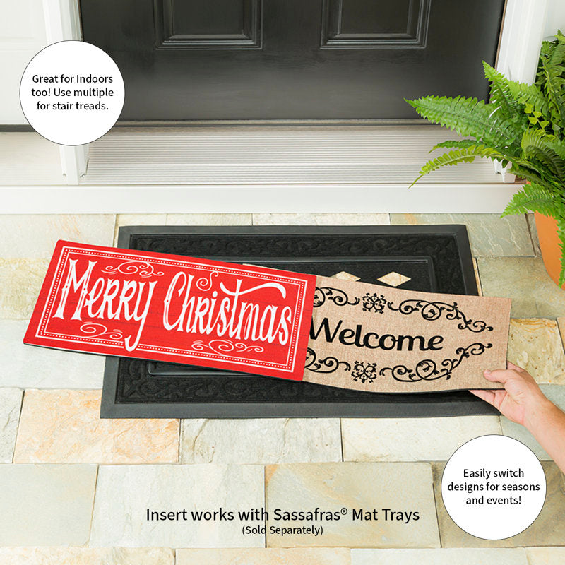 Quaint Merry Christmas Sassafras Switch Mat