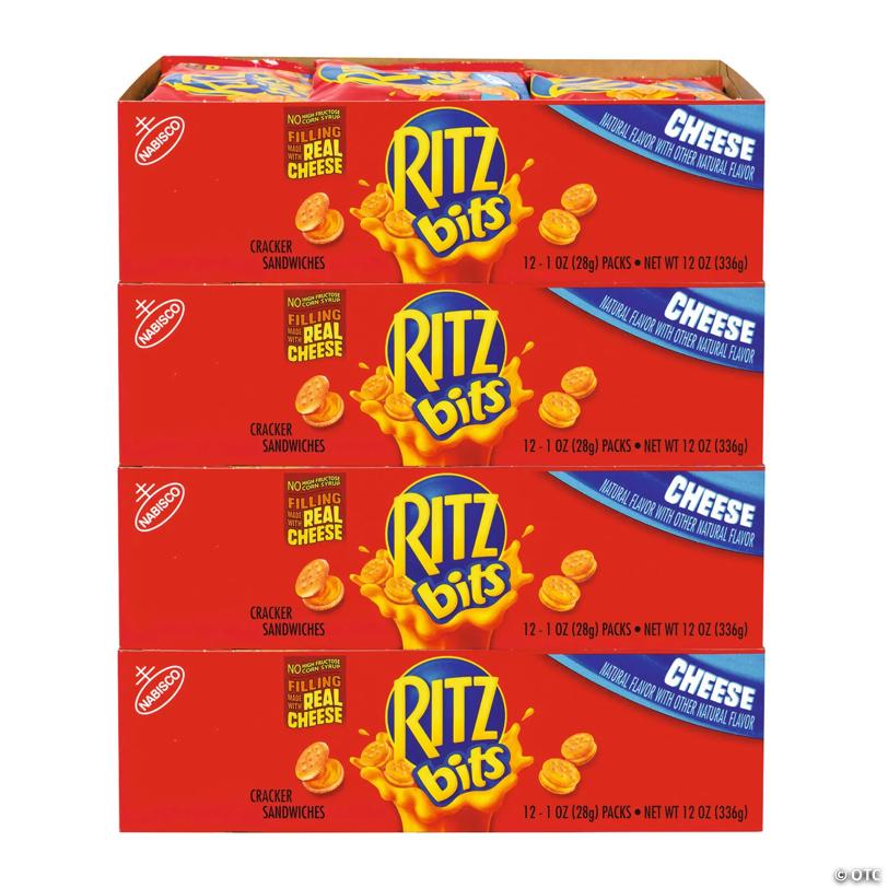 RITZ BITS Cheese Sandwich Crackers, 1 oz, 48 Count