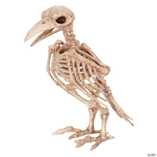 Raven Skeleton Halloween Decoration - 6 1/2