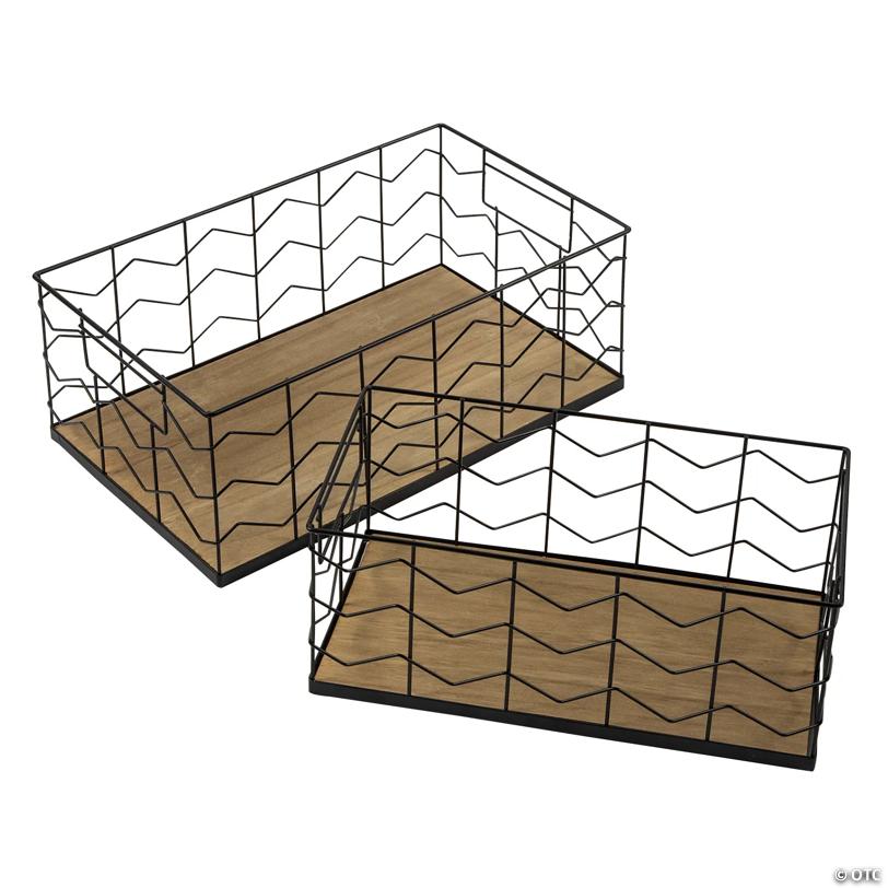 Rectangle Wire Baskets - 2 Pc.