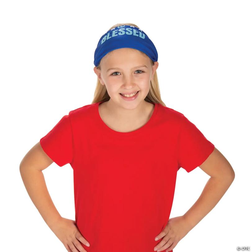 Red White & Blessed Tube Bandanas - 12 Pc.