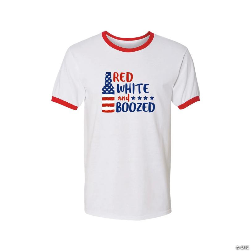 Red White & Boozed Adult’s T-Shirt