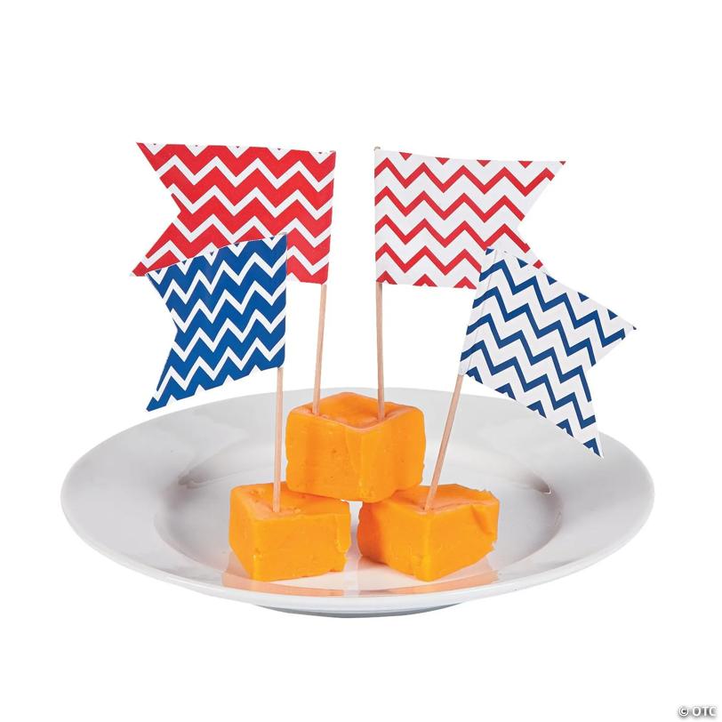 Red & Blue Chevron Picks