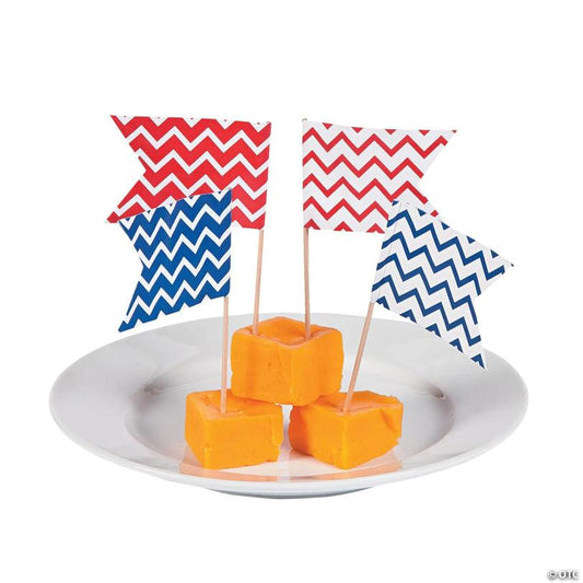 Red & Blue Chevron Picks