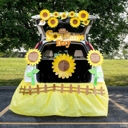 Religious Sunflower Bible Verse Trunk-or-Treat Decorating Kit - 30 Pc.