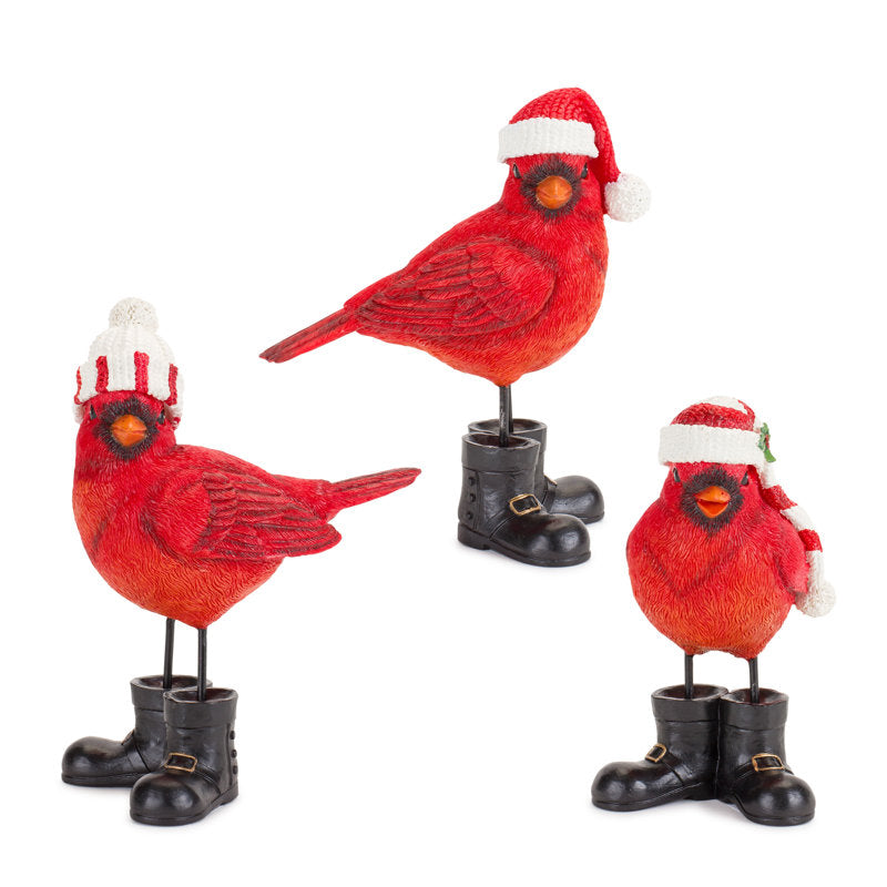 Resin 3 Piece Cardinal Set