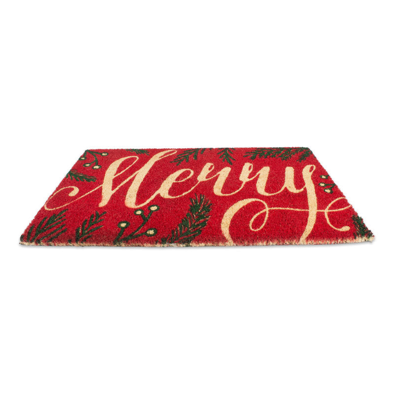 Rhoades Non-Slip No Pattern Christmas Doormat