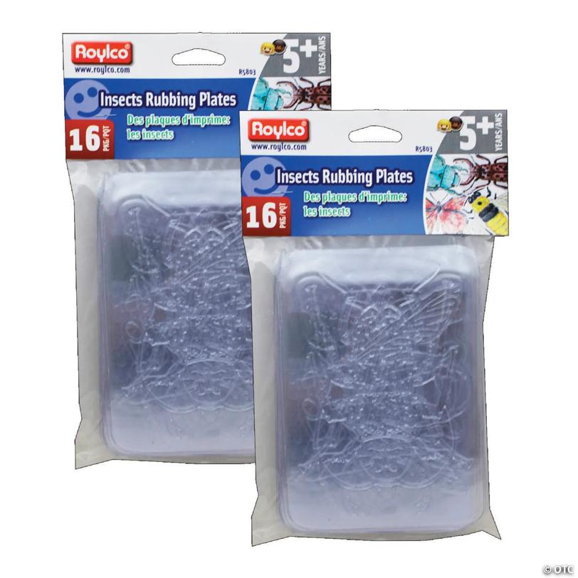 Roylco® Rubbing Plates True Insects, 32 count | USA Decoration®