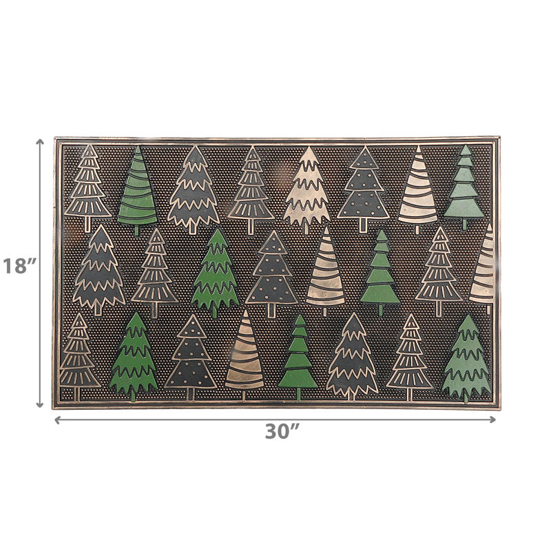 Rubber Mat (Christmas Trees)