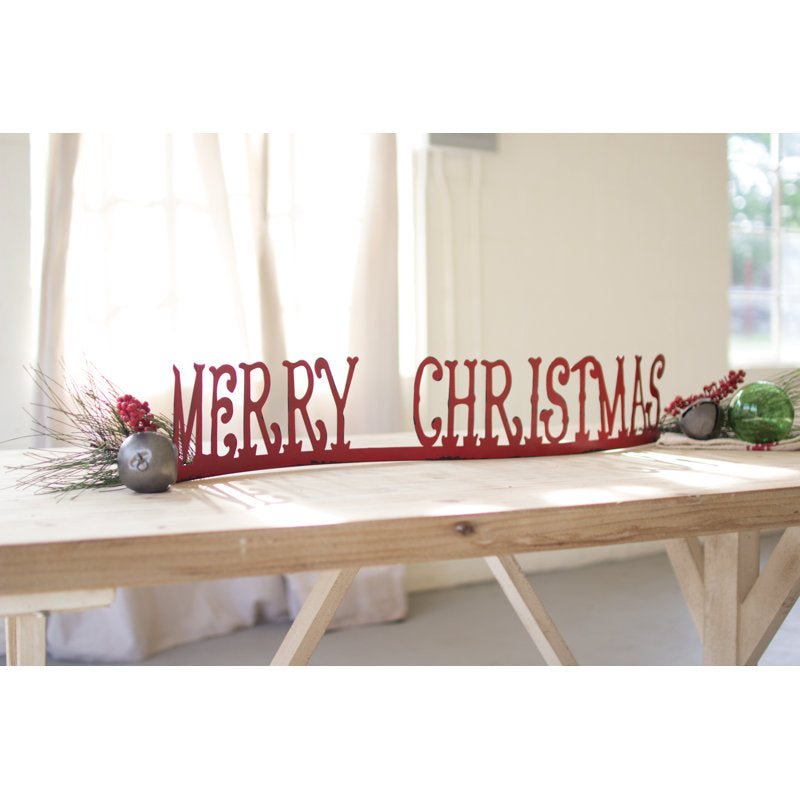 Rustic "Merry Christmas" Holiday Sign â€“ Tabletop or Mantel Display