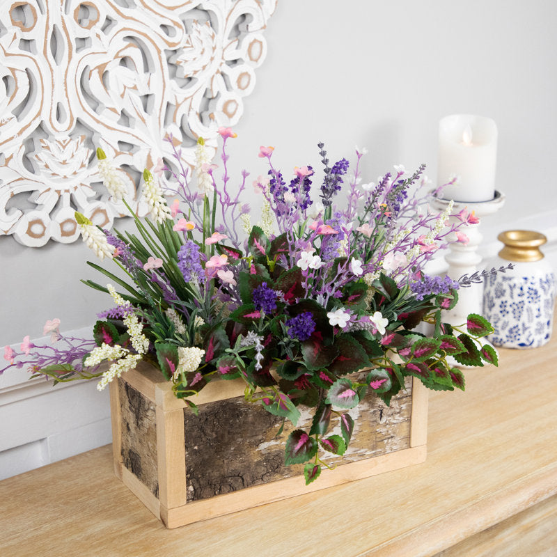 Rustic Wooden Storage Boxes 15.5" Set Of 2