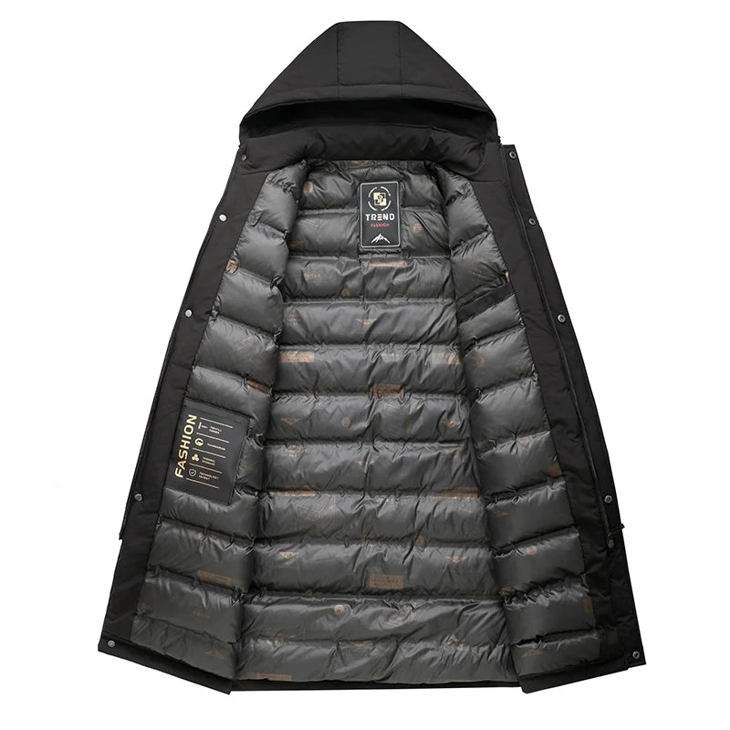 Men's Fashion Windbreaker Parka Coat Overcoat Outdoors Windproof Casual Autumn Winter Warm Hombre New Male Jacket Streetwear